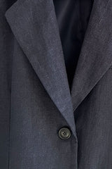 Casual Tencel Linen Suit Blazer