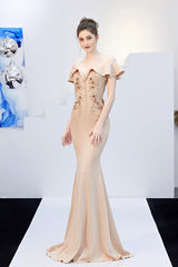 Elegant Off Shoulder Bodycon Formal Dress