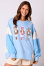 Sequin Toy Soldier Crew Neck Sweatshirt