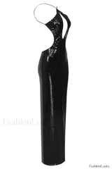 Darcy Backless Stylish Cutout Sequin Dress
