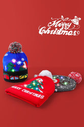 Light Up Tree Pattern Christmas Hat