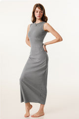 Slim Fitted Knit Tank Sweater Dress