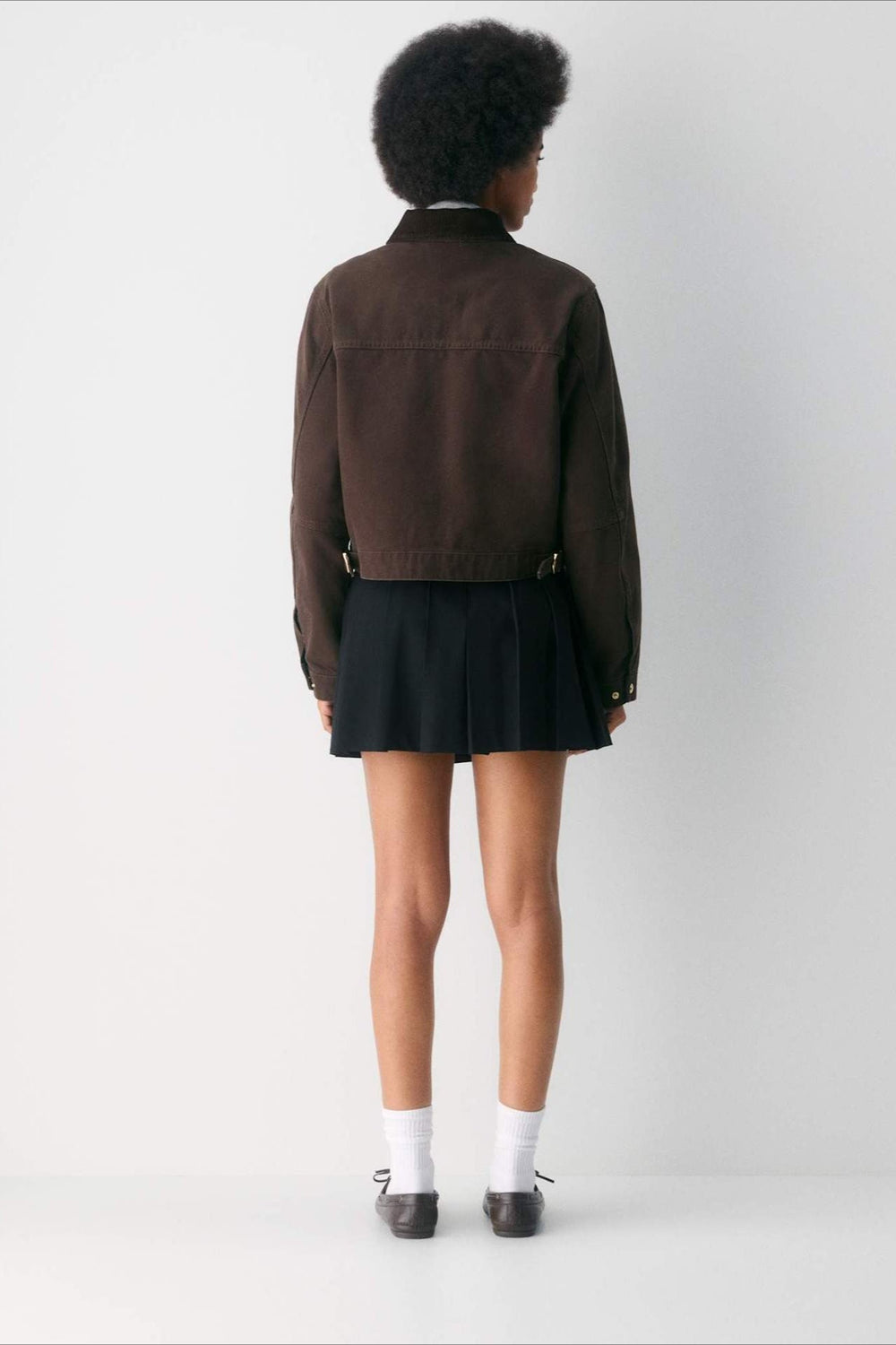 Cropped Utility Workwear Jacket