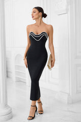 Crystal Trim Gown Formal Dress