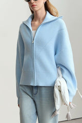 Slouchy High Neck Loose Solid Sweater