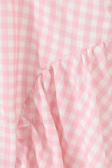 Deep V Neck Backless Pleated Printed A Line Mini Dress