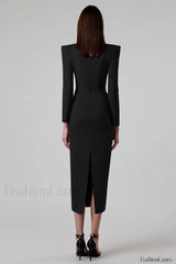 Delilah Bandage Stylish Midi Dress Party Dresses L