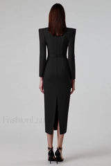 Delilah Bandage Stylish Midi Dress Party Dresses L