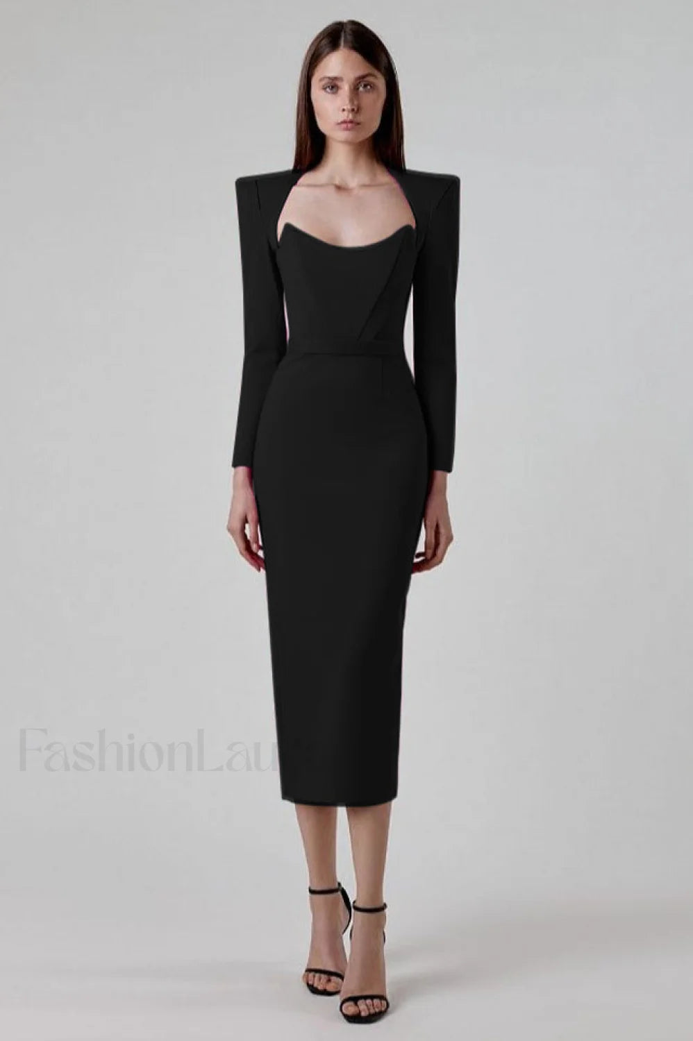 Delilah Bandage Stylish Midi Dress XS / Black Party Dresses L