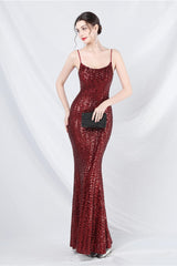 Elegant Sequin Cami Maxi Dress