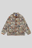 Vintage Cat Jacquard Button Up Jacket