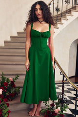 Side Slit Spaghetti Strap Romantic Prom Dress