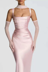 Solid Color Slim Elegant Chic Prom Dress