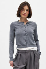 Essential Knit Cardigan S / Grey