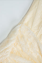 Strapless Rhinestone Cutout Heart Lace Bodycon Mini Dress