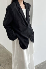 Lightweight Linen-Look Blazer