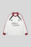 Rhinestone Typography Raglan V Neck Sweatshirt