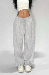Relaxed Fit Solid Tone Lounge Knit Pants