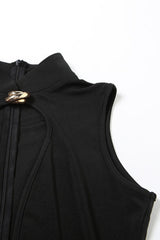 Sheer Sleeveless Bodycon Mini Dress