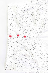 Polka Dot Satin V Neck Crop Top Mermaid Skirt Set