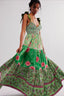 Vintage Print Cami Maxi Boho Dress