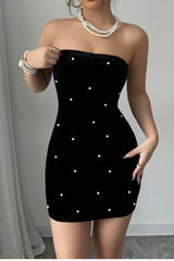 Sequin Strapless Bodycon Mini Dress