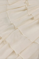 Tiered Chiffon Corset Mermaid Hem Prom Dress