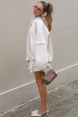 Wool Stand Collar Loose Jacket