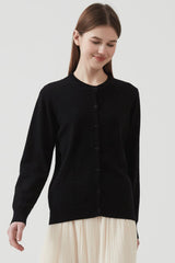 Cotton Round Neck Cardigan