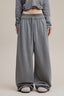 Double Waist Vintage Denim Knit Pants