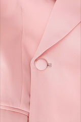 Pink Buttoned Blazer