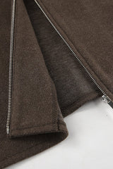 Minimalist Wool Cropped Jacket