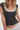 Solid U Neck Lace Trim Slim Fit Tee Secondary image