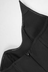 Stretch Tulle Bandage Mesh Formal Dress