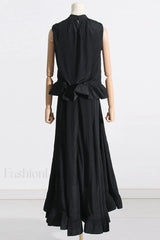 Elaine Pink Sleeveless Charming Ruffle Mermaid Set