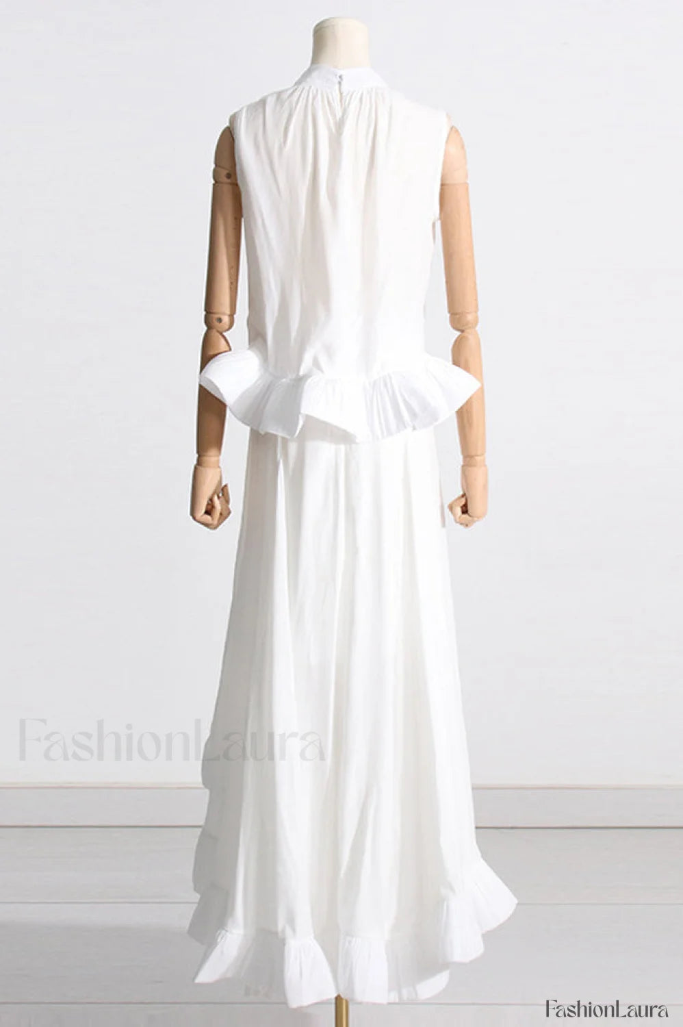 Elaine Pink Sleeveless Charming Ruffle Mermaid Set