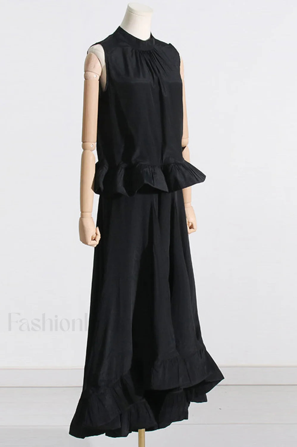 Elaine Pink Sleeveless Charming Ruffle Mermaid Set