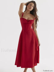 Elegant Floral Side Split Floral Dress