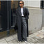 Elegant Women’s Woolen Overcoat Double Breasted Overcoats A long overcoat / S
