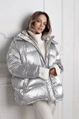 Chic Hooded Belted Quilted Puffer Jacket