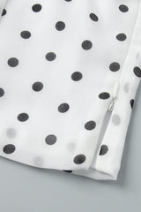 Sexy Polka Dot Halter Tie Top Low Rise Skirt Set