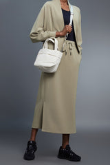 High Waist Split Straight Bodycon Midi Skirt