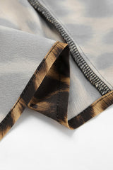 Sexy Chiffon Leopard Print Fishtail Maxi Skirt