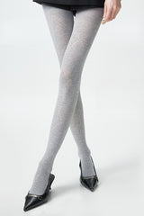 Openwork Sheer Black Diamond Pattern Tights