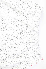 Polka Dot Satin V Neck Crop Top Mermaid Skirt Set