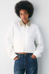 Cropped Utility Workwear Jacket S / White