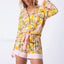 Fall Stripe/Fruit Print Button Shirt Drawstring Shorts Two Piece Set Pink / S