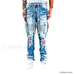 Fashion men vintage jeans W32 / Light Blue jeans