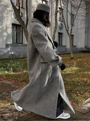 Fashion Turn Down Collar Overcoats