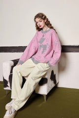 Relaxed Fit Cozy Crewneck Sweater